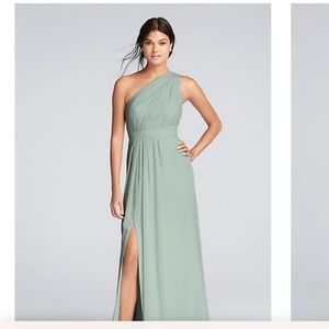 David’s Bridal One Shoulder Dress